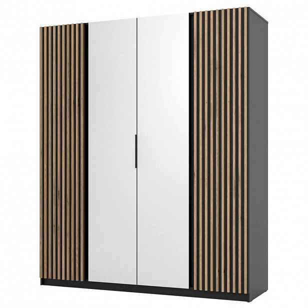 Selsey ŠATNÍ SKŘÍŇ Kaja černá, 200 cm
