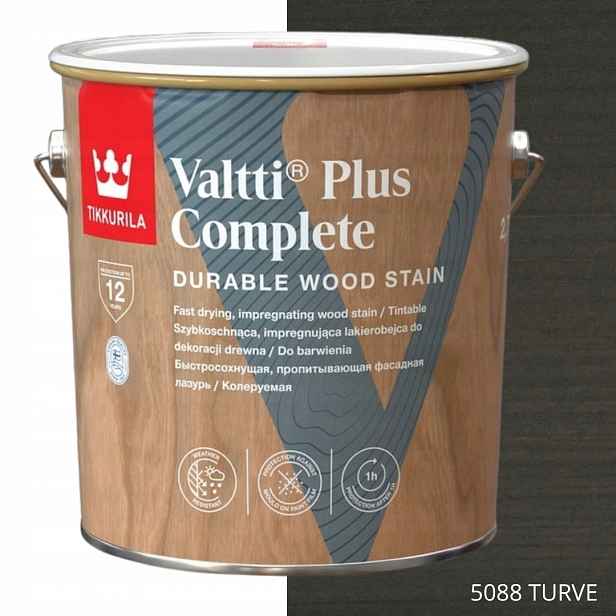 Tikkurila Lakovací Hmota Valtti Plus Complete 2,7L Barva 5088 Turve