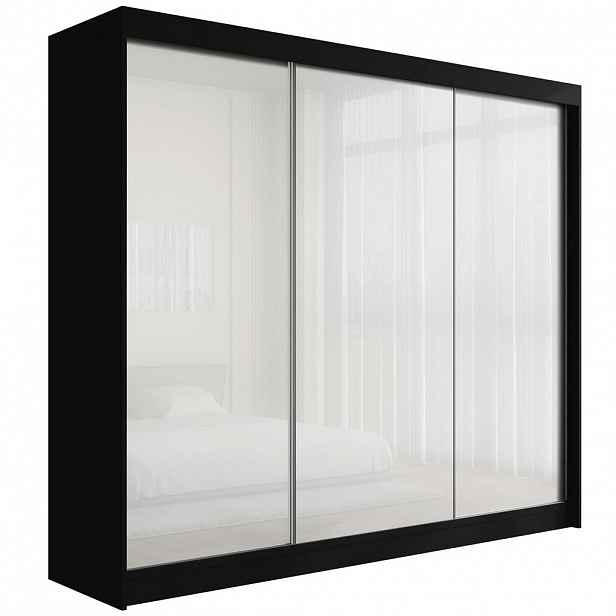 ALTDECOR ŠATNÍ SKŘÍŇ PEKA – 250 cm – černá|bílá