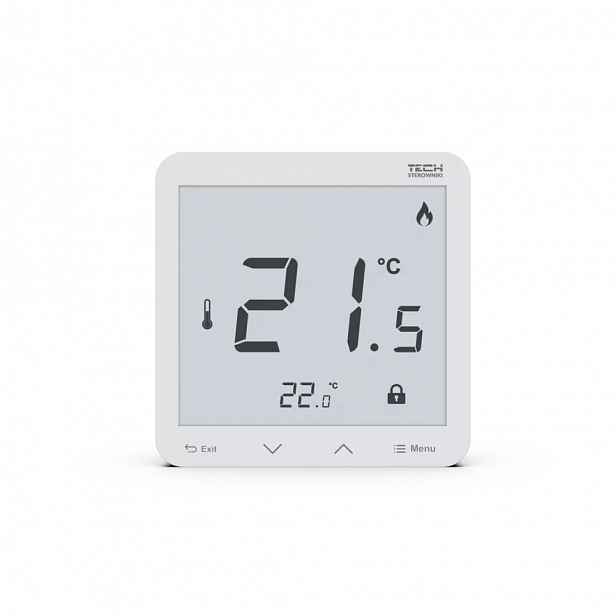 Bezdrátový pokojový regulátor R-8s Plus Bílý (montáž na omítku)