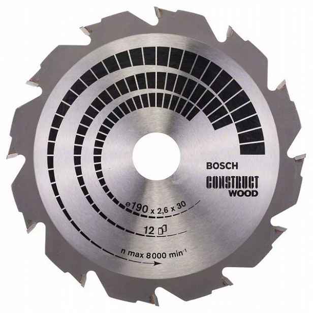 Bosch Pilový Kotouč Construct Wood 190x30 Z12