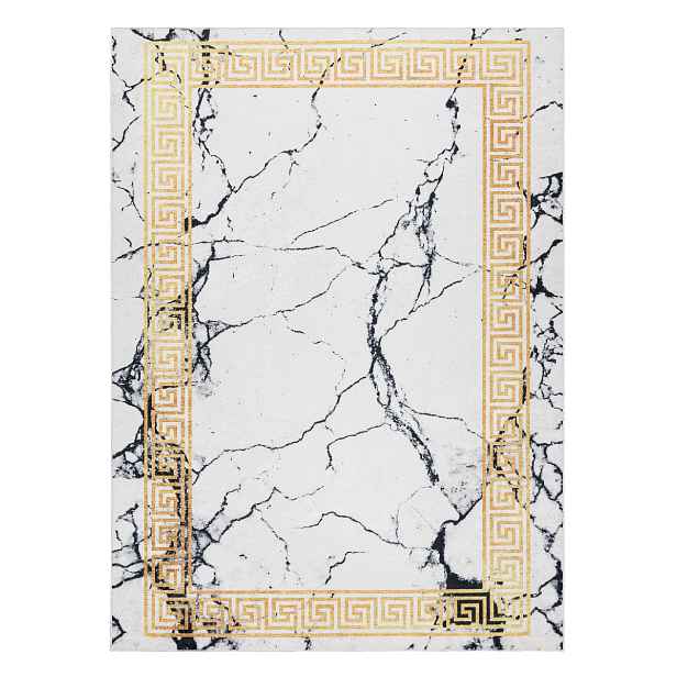 Kusový koberec ANDRE Marble 1126, 80x150, bílá, chodba / předsíň, Dywany Łuszczów