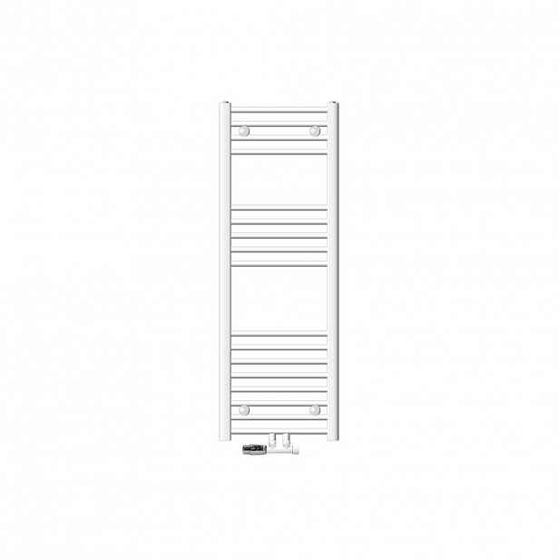 LuxeBath KOUPELNOVÉ těleso Sahara 400 x 1200 mm, bílé, rovné, s ventilem, rohové provedení