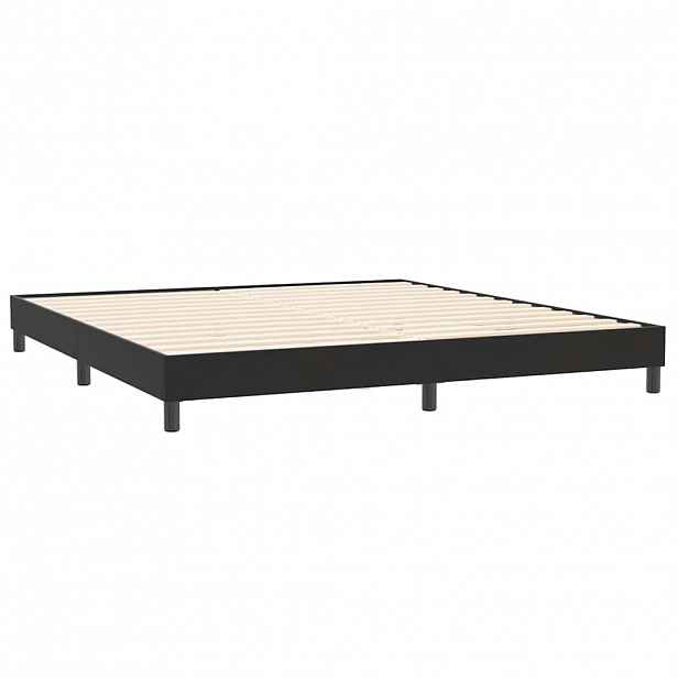 vidaXL Rám postele bez matrace Černá 200x210 cm Samet