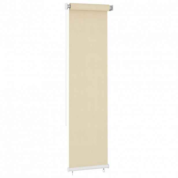 vidaXL Venkovní roleta krémová 60 x 230 cm HDPE