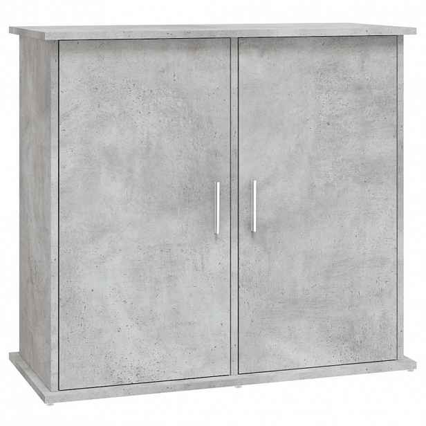 vidaXL Stojan na akvárium betonově šedý 81 x 36 x 73 cm, dřevo