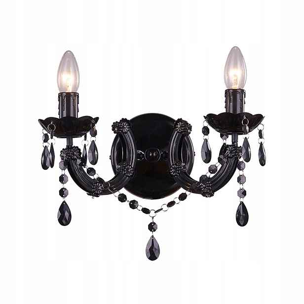 Černá nástěnná lampa Zuma Line Magnolie E14 40W IP20