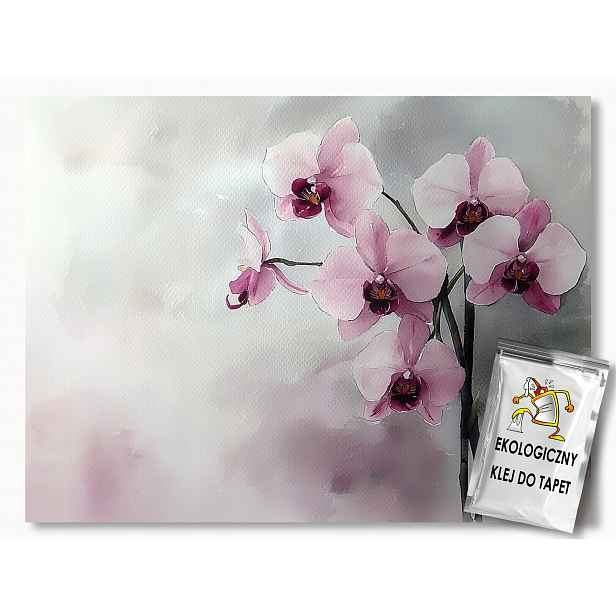 Fototapeta Flizelina Grafika Růžový Květ Orchidej 208x146 130g