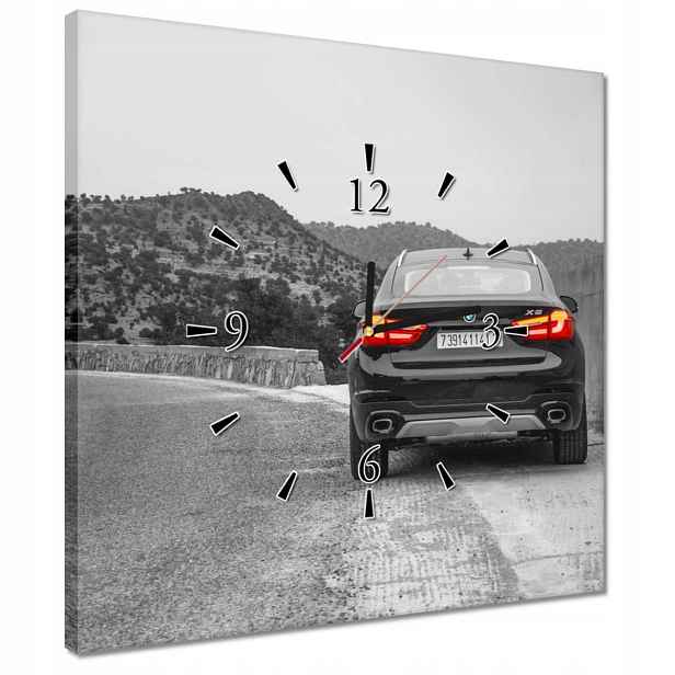 Hodiny 40x40 Bmw černé X6