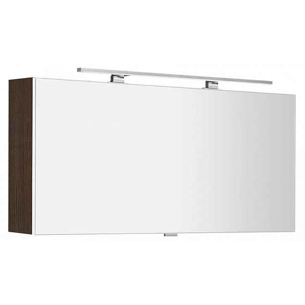 Sapho Cloe - Zrcadlová skříňka s LED osvětlením 120x50x18 cm, borovice rustik CE120-0016