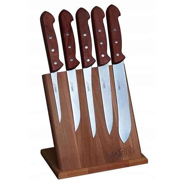 Stojan magnetický s 5 noži Bubinga
