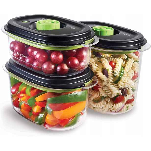Vakuové dózy FoodSaver na potraviny a kávu s marinováním – sada 3 ks