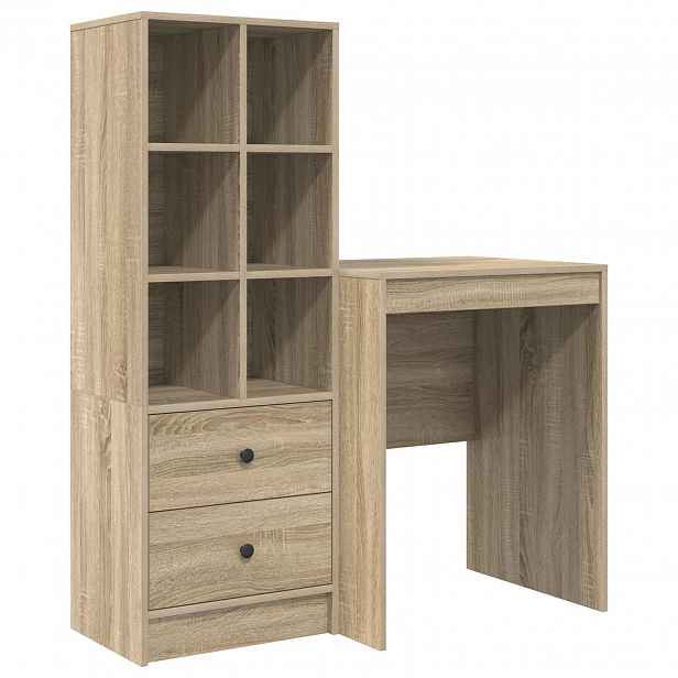 vidaXL Stůl Sonoma dub 105,5 x 50 x 127 cm 2 ks