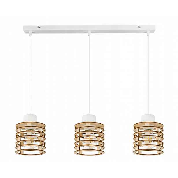 Závěsná Lampa Zwis stropní lustr Loft Dřevo 3