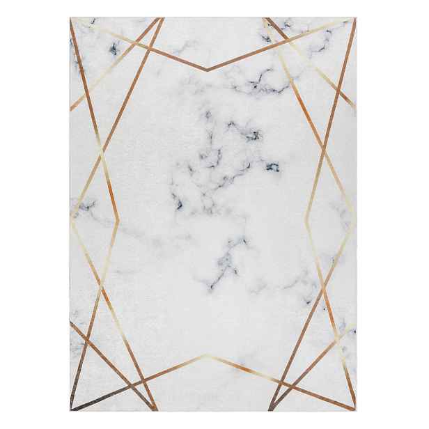 Kusový koberec ANDRE Marble 1220, 80x150, bílá, chodba / předsíň, Dywany Łuszczów