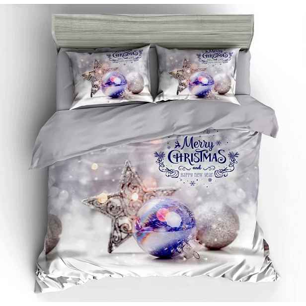 Povlečení 3D bavlněný satén 200×220 cm 4dílná sada