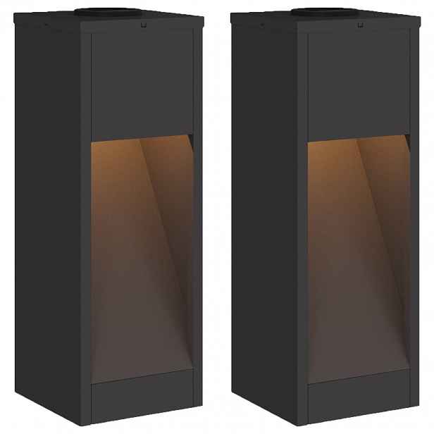 vidaXL Solární LED osvětlení cesty 2 ks Teplá bílá 18 x 18 x 50 cm