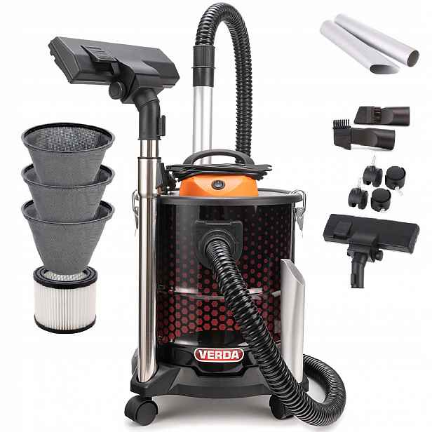 Vysavač krbový popela na popel nečistot univerzální Verda SN184 2000 W 20l