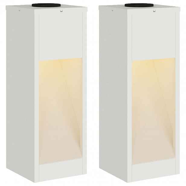 vidaXL Solární LED osvětlení cesty 2 ks Teplá bílá 18 x 18 x 50 cm