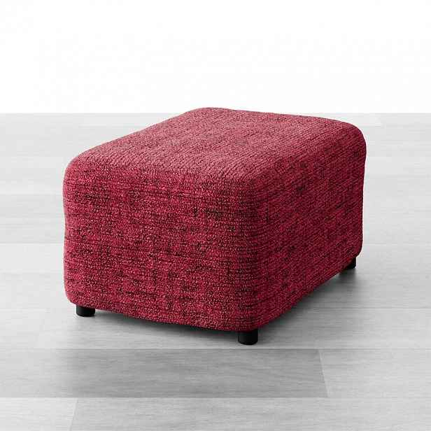GA.I.CO decoDoma napínací potah bielastický VITTORIA bordó na taburet 40 x 40 x 40 cm
