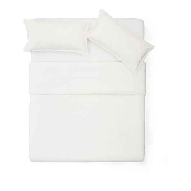 Krémové prodloužené povlečení na dvoulůžko z bavlněného perkálu 240x220 cm Sifinia – Kave Home