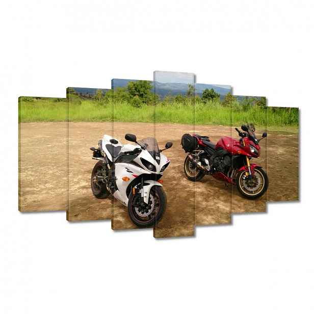 Obrazy 140x80 Yamaha R1 v terénu
