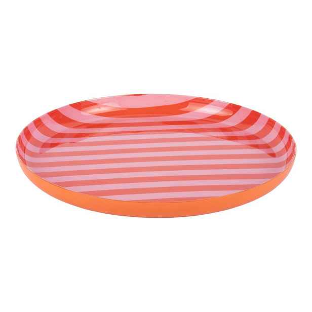 Oranžový/světle růžový železný talíř ø 22 cm Animado – PT LIVING
