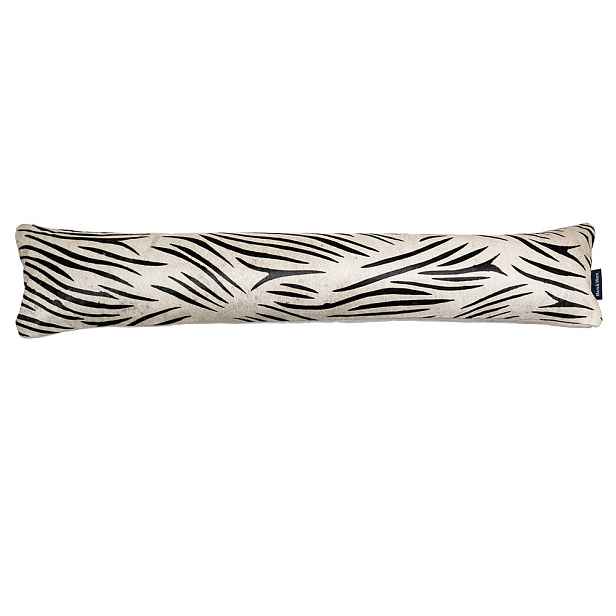 Kožený dlouhý polštář z hovězí kůže Cow zebra - 90*20*10cm Mars & More