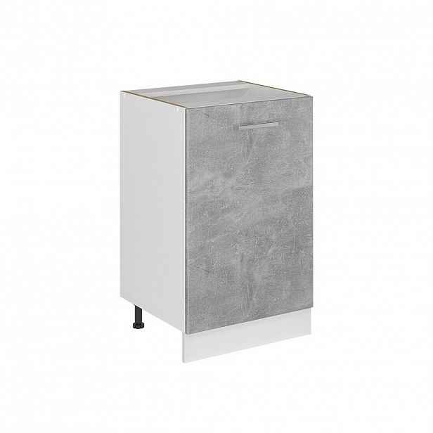 Vicco SPODNÍ SKŘÍŇKA KUCHYŇSKÉ LINKY R-Line, Beton/Bílá, 50 cm bez pracovní desky