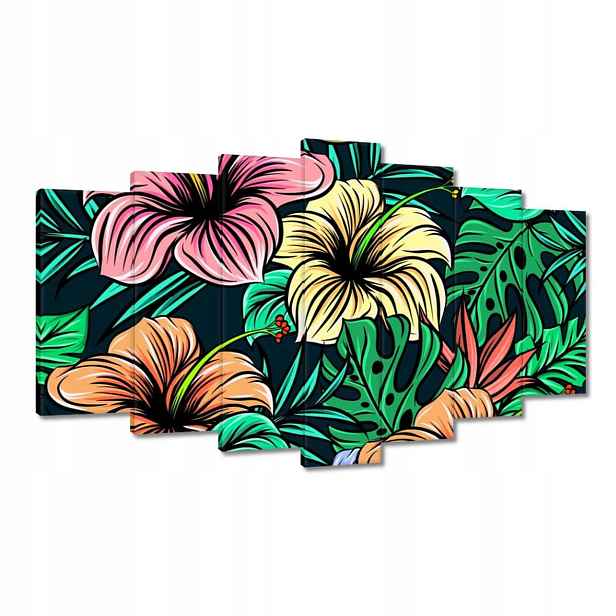 Obrazy 140x80 Monstera Zelený list