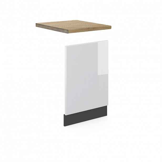Vicco PŘEDNÍ PANEL R-Line Bílá vysoký lesk 45 cm , PD Dub