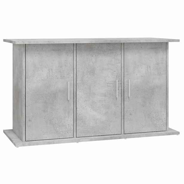 vidaXL Stojan na akvárium betonově šedý 101 x 41 x 58 cm, dřevo