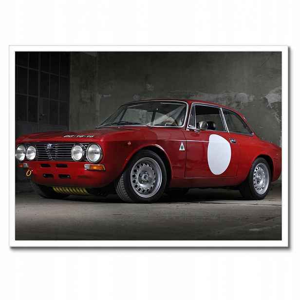 Plakáty v rámu 70x50 Červená Alfa Romeo