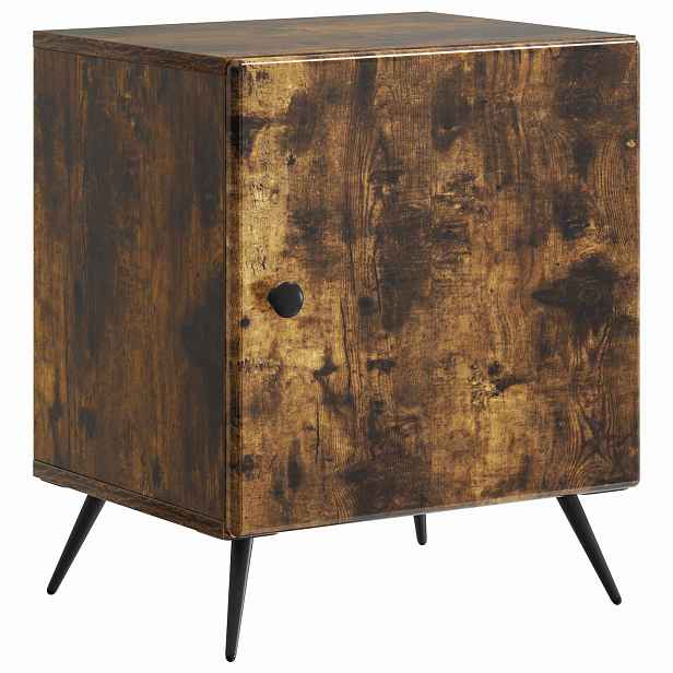 vidaXL Noční skříňka Kouřový dub 43 x 34,5 x 50 cm Kompozitní dřevo