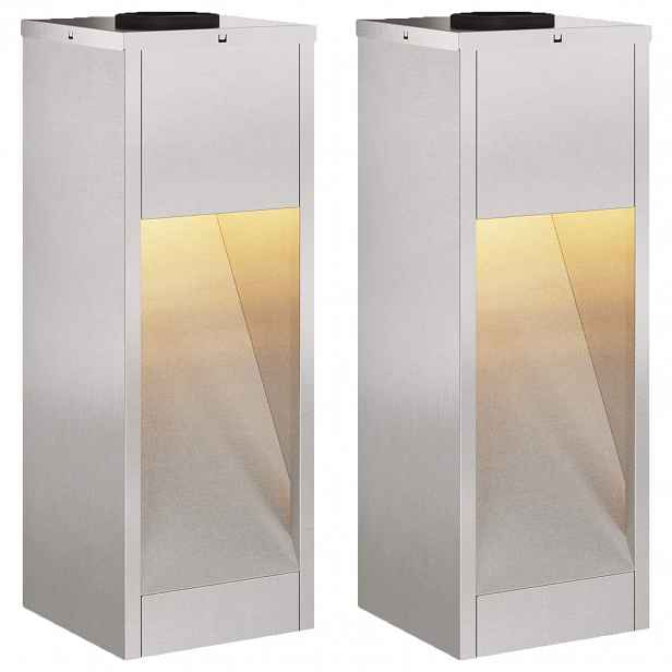 vidaXL Solární LED osvětlení cesty 2 ks Teplá bílá 18 x 18 x 50 cm