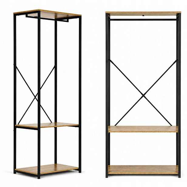 Loftový Stojanový Věšák Modernhome S Kovovou Konstrukcí Mdf
