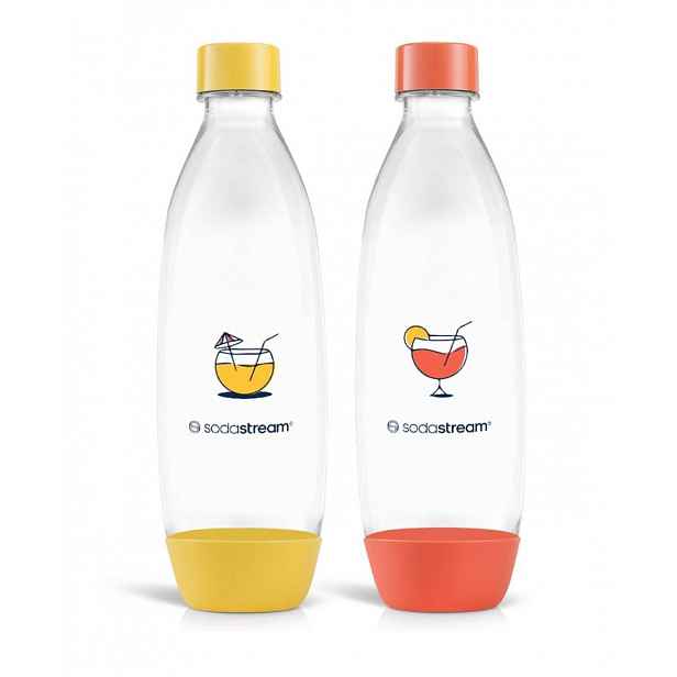 SodaStream - Láhev 1 l, 2 ks, žlutá/oranžová 42007066