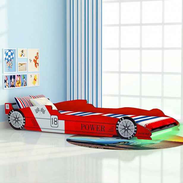Dětská postel závodní auto Dekorhome Modrá