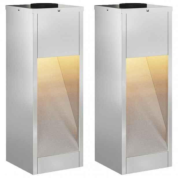 vidaXL Solární LED osvětlení cesty 2 ks Teplá bílá 18 x 18 x 50 cm
