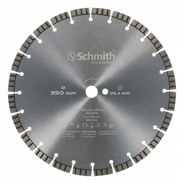 Diamantový kotouč 350x25,4 mm Black Bull