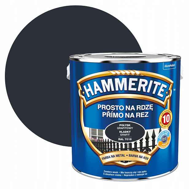 Hammerite Na Rez 2,5 L, Grafitový Lesk