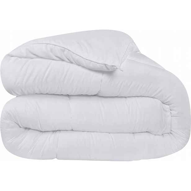 Přikrývka 180x200 Celoroční teplá měkká Prošívaná bílá Utopia Bedding