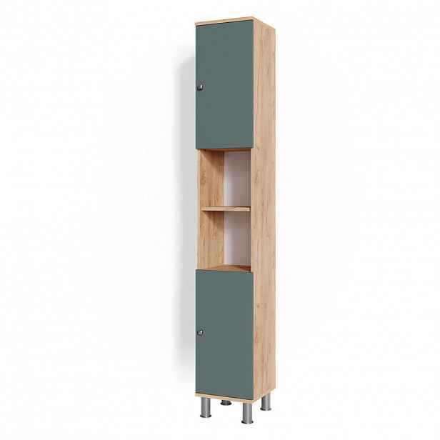 Vicco KOUPELNOVÁ SKŘÍŇKA Fynn Zelená 30 x 190 cm