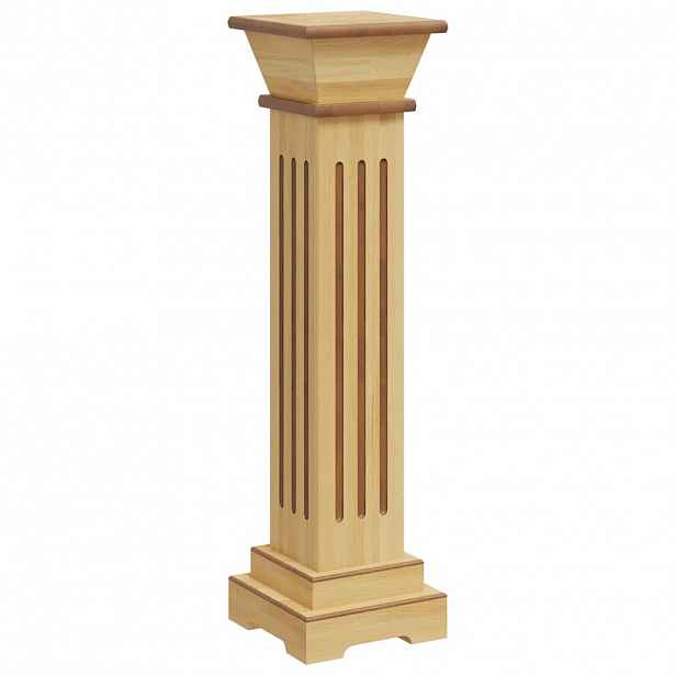 vidaXL Stojan na květiny čtvercový sloup světlé dřevo 17x17x66 cm MDF