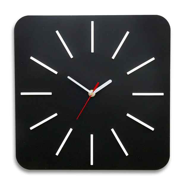 ModernClock Nástěnné hodiny Hypnotic černé