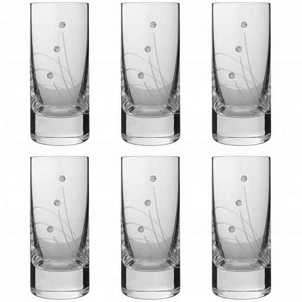 Sklenice na destiláty 70ml s krystaly Preciosa Linie 6ks