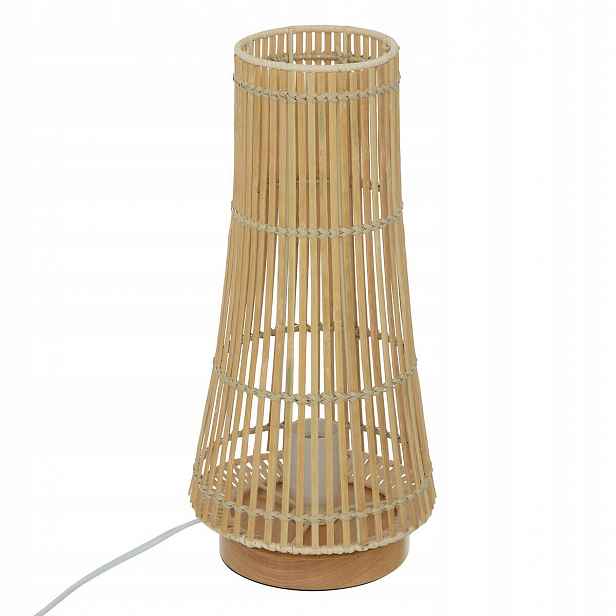Stolní Lampa Bambusová Lampa Přírodní Ekologické Stínidlo 38 cm