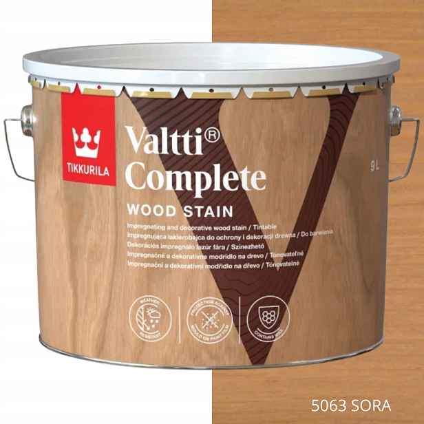 Tikkurila Laková Obruba Valtti Complete 9L Barva 5063 Sora