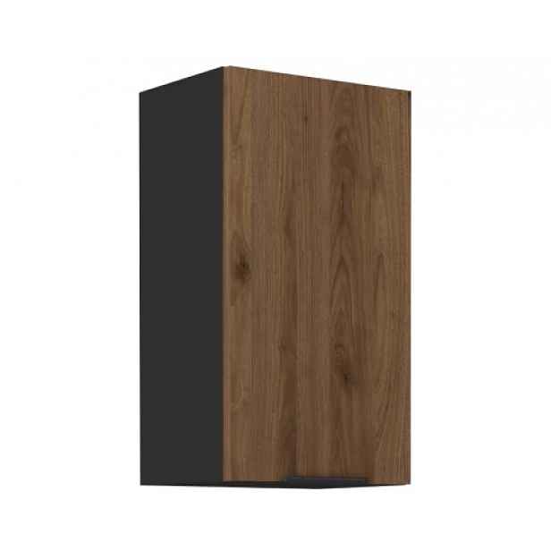 Horní kuchyňská skříňka Monza, 40 cm, ořech/černá