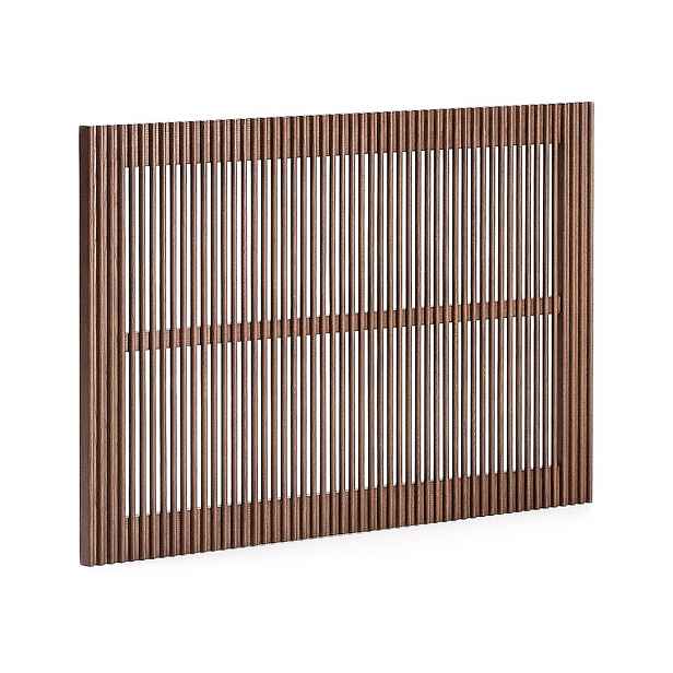 Čelo postele z jasanového dřeva v tmavě přírodní barvě 105x70 cm Beyla – Kave Home